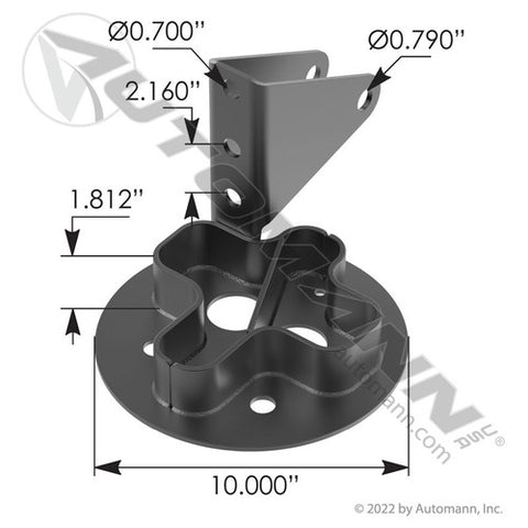 Automann MHT1014 Air Bag Top Plate RH Hendrickson