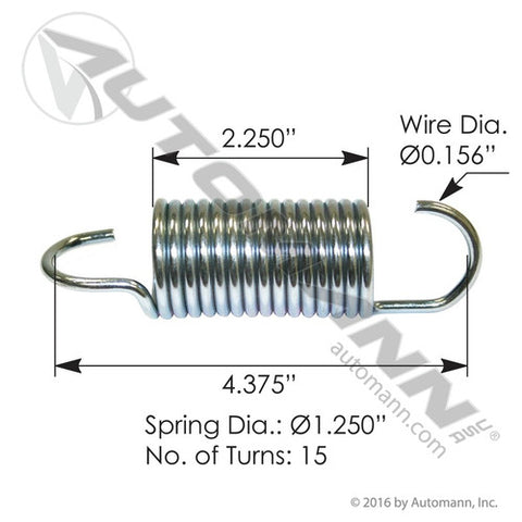 Automann MHT2495 Restraint Spring Hendrickson/Turner