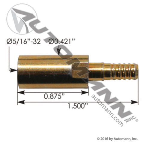 Automann MHT2902 Hose End Adapter Hendrickson/Turner