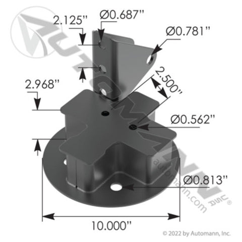 Automann MHT791 Mounting Plate RH Hendrickson