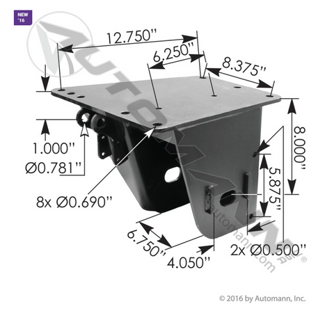Automann MHT842 Frame Bracket RH Quick ALGN Hendrickson