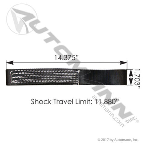 Automann MHTS1188 Shock Strap 11.88in Hendrickson