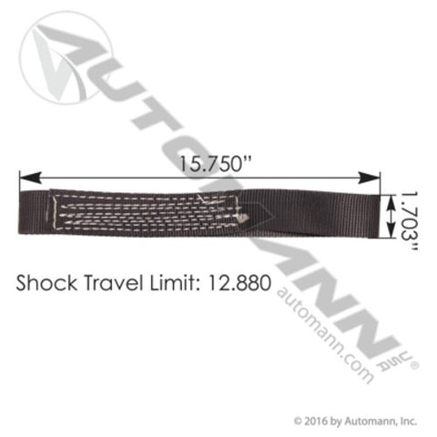 Automann MHTS1288 Shock Strap 12.88in Hendrickson