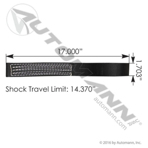 Automann MHTS1437 Shock Strap 14.37in Hendrickson