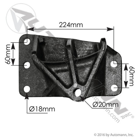 Automann MIH5532 Bracket Rear of Rear LH IHC