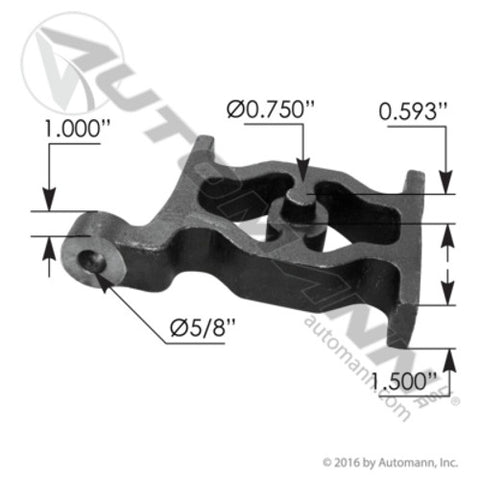 Automann MIH5539 Lower Shock Bracket RH IHC
