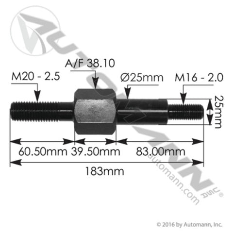 Automann MK16947 Shock Bracket Stud Kenworth