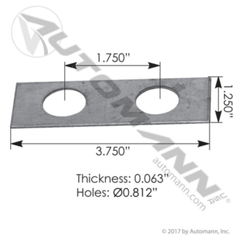 Automann MPB341 Adjustment Shim 1/16in Peterbilt