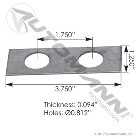 Automann MPB342 Adjustment Shim 3/32in Peterbilt