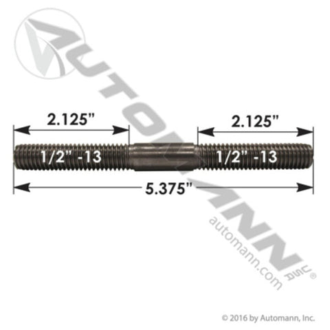 Automann MPB75175 Air Spring Stud Peterbilt