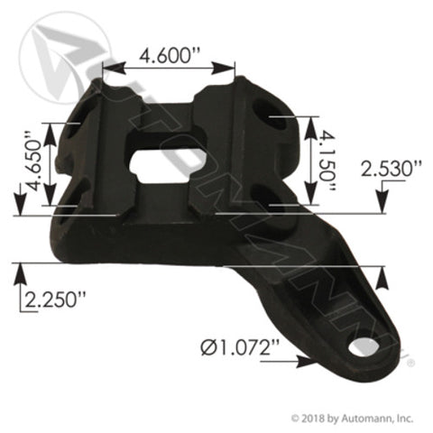 Automann MPB75612 U Bolt Bottom Plate RH Peterbilt