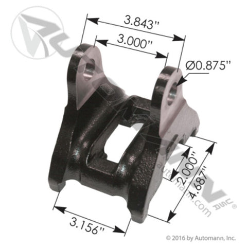 Automann MPB75617 Top Plate Spring Radius Rod Peterbilt