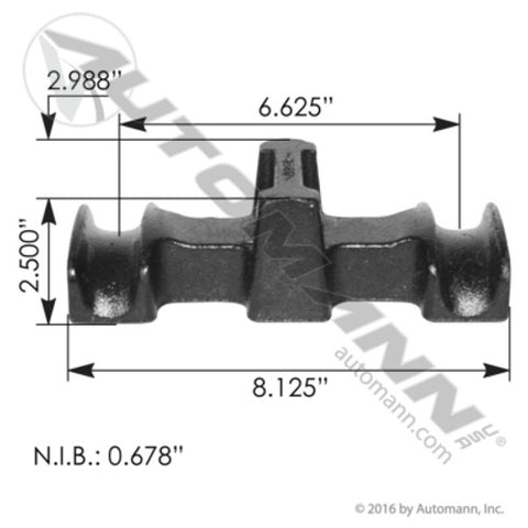 Automann MPB75712 U Bolt Saddle Peterbilt