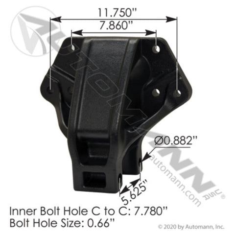 Automann MPB75743A Hanger Front of Rear Aluminum Peterbilt