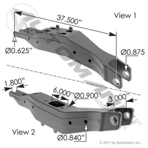 Automann MPB75763 Air Beam Peterbilt/Kenworth