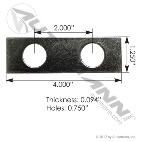 Automann MPB89 Eye Shim 1/16in Peterbilt