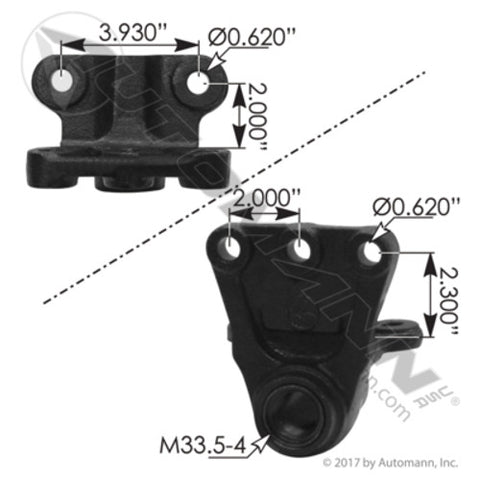 Automann MV1645 Bracket Volvo/Mack