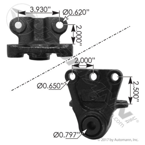 Automann MV1657 Bracket Volvo/Mack