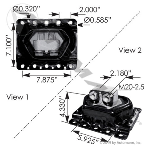 Automann MV27024 Motor Mount Rear Volvo