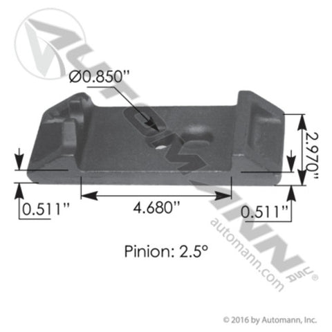 Automann MV969 Axle Seat 2.5 Deg Camber Volvo