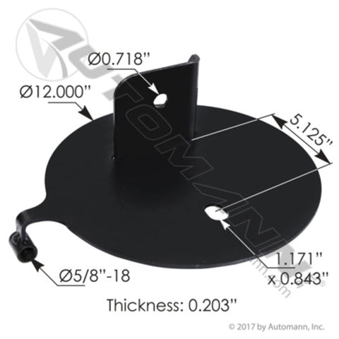 Automann MWC95631L Air Spring Top Plate LH Watson & Chalin