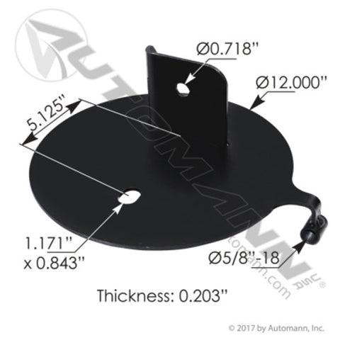 Automann MWC95631R Air Spring Top Plate RH Watson & Chalin