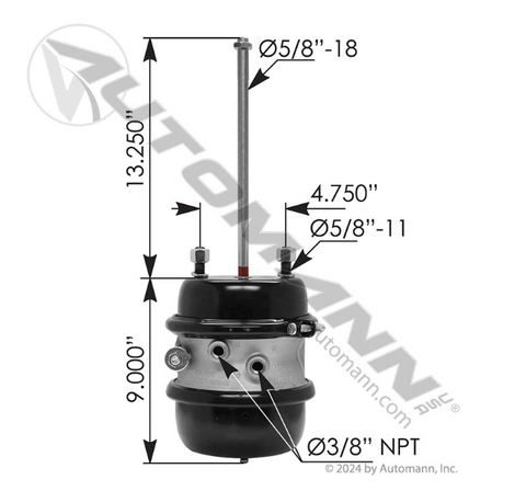 Spring Brake Type 30/30 Sealed AUT179.SB3030S