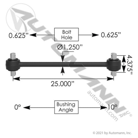 Automann TMR1338 Torque Rod 25.000in Autocar