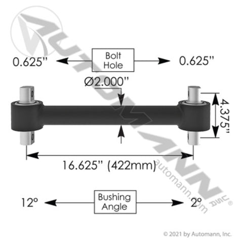 Automann TMR3054 Torque Rod Rigid Freightliner
