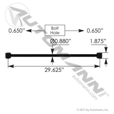 Automann TMR4653 Torque Rod Cab 29.640in Freightliner