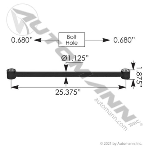 Automann TMR4665 Torque Rod Cab 25.375in Freightliner