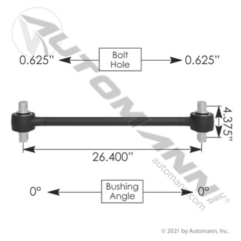 Automann TMR503 Torque Rod 26.500in Freightliner