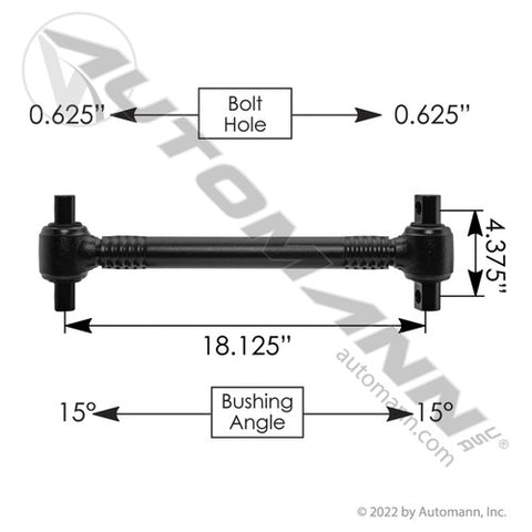 Automann TMR510C Torque Rod Crimped 18.125in IHC