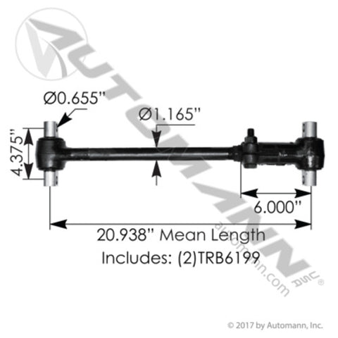 Automann TMR540 Torque Rod ADJ 20.938in Mean Mack