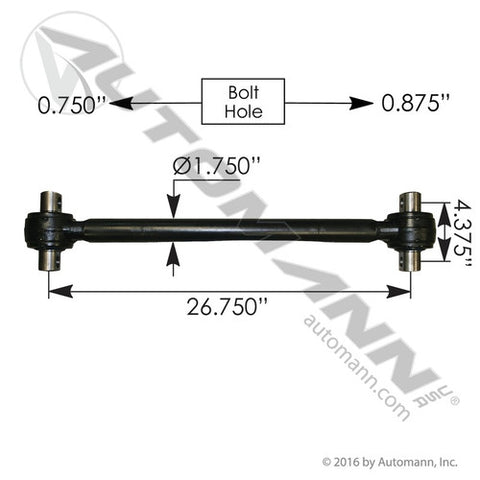 Automann TMR612 Torque Rod 26.750in Sealed Mack