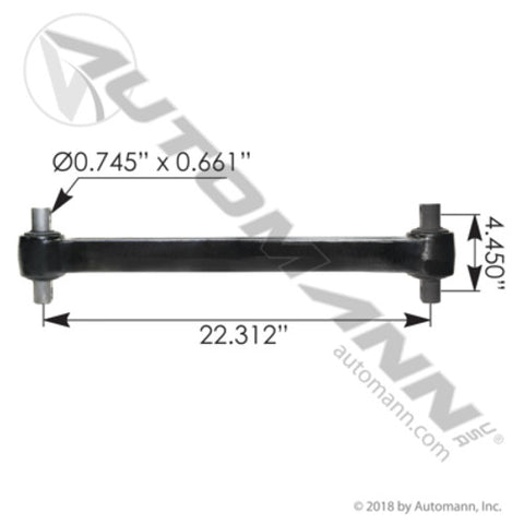 Automann TMR66 Torque Rod 22.312in I-Beam Volvo VNL