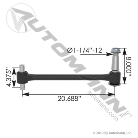 Automann TMRN1133 Narrow Rod 20.688in Hendrickson