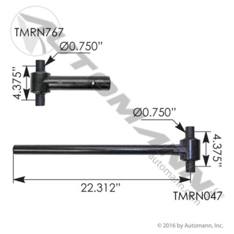 Automann TMRN118 Narrow Rod Kit Hendrickson