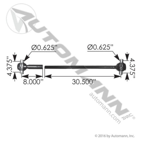 Automann TMRS020 Sealed Torque Rod Kit Aut. 2 Pcs