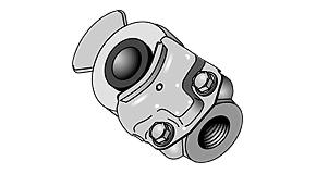 Haldex A77770 Hose Coupler (Gladhands)