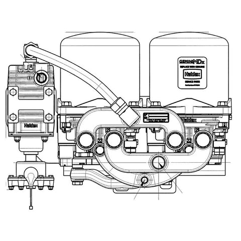 Haldex DA37013 Geminimdx® Dual Dryer With Consep