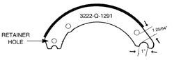 Haldex GG4524DQR Relined Shoe For 16-1/2" Dana, Remanufactured