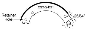 Haldex GG4549QR Relined Shoe For 16-1/2" Meritor "Q" Current Design, Remanufactured