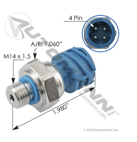 Automann 577.75041 Fuel Pressure Sensor Paccar