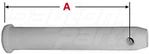 Dayton Parts 11-0554 Fifth Wheel - Pin 1-1/8 X 6-3/4 Rond Head