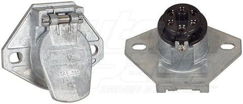 Dayton Parts 12-721 Electric 7 Way Socket - Solid Pin