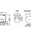 Dayton Parts 352-5405 Air Spring - Rolling Lobe