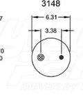 Dayton Parts 352-5414 Air Spring - Rolling Lobe