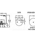 Dayton Parts 352-5422 Air Spring - Rolling Lobe