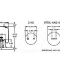 Dayton Parts 352-5426 Air Spring - Rolling Lobe